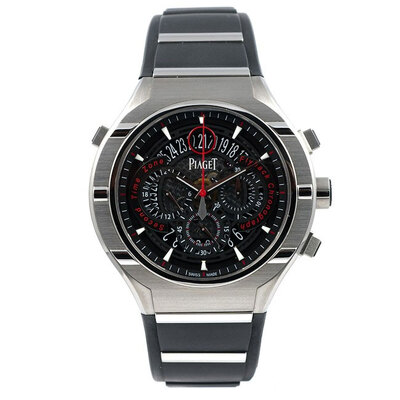 Piaget Protocol Flyback GMT Mens Watch - GOA35001 G0A35001 (black, arb4400)