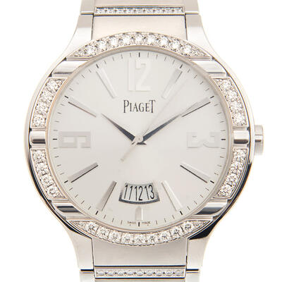 Piaget Polo Automatic Diamond Silver Dial Mens Watch GOA36225 (arb4411)