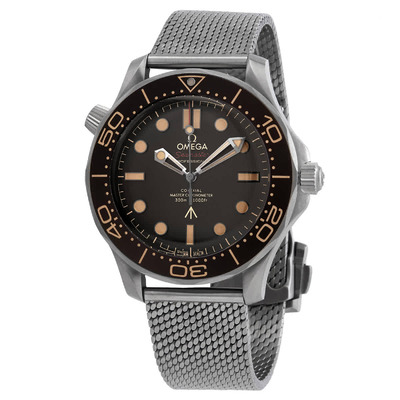 Reference: 210.90.42.20.01.001, Omega Seamaster 'No Time To Die' Edition Automatic Chronometer Mens Watch with Brown Dial and Grey Titanium Case (brown, arb4088)