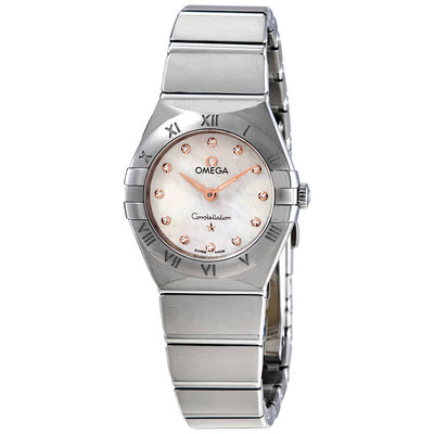 Omega Constellation Manhattan Diamond Silver Dial Ladies Watch, Model 131.10.25.60.52.001 (arb6128)