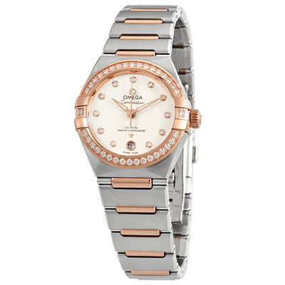 Omega Constellation Diamond Automatic Chronometer Silver Dial Ladies Watch 131.25.29.20.52.001 (arb4066)