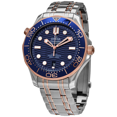 Omega Diver 300M Automatic Chronometer Mens Watch, Blue Dial, Model 210.20.42.20.03.002 (blue, arb4234)
