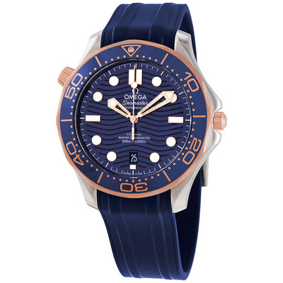 Omega Seamaster Diver Automatic Blue Dial Mens Watch Ref 210.22.42.20.03.002 (blue, arb4240)