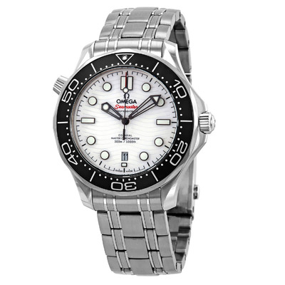 Omega Seamaster White Dial Mens Watch Calibre 8800 Automatic 210.30.42.20.04.001 (black, arb4248)