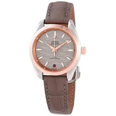 Omega Seamaster Aqua Terra 150M Ladies Watch Grey Dial Automatic Chronometer (220.23.34.20.06.001) (blue, arb4142)