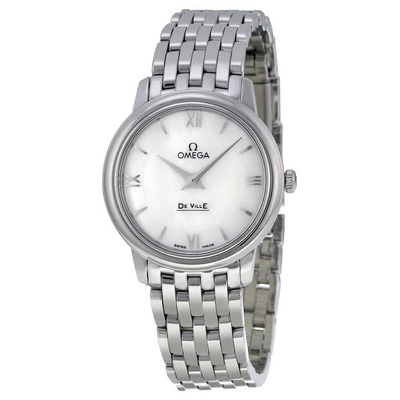 Omega 424.10.27.60.05.001 De Ville Prestige Mother of Pearl Dial Ladies Watch (arb4836)