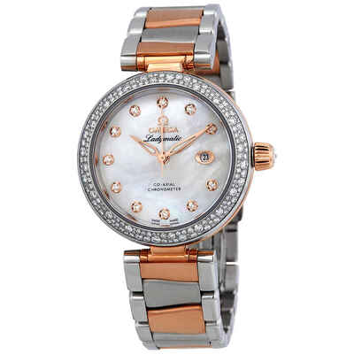 Omega De Ville Ladies 425.25.34.20.55.004 - Stainless Steel & Diamond Mother of Pearl Dial Automatic Watch (arb4872)