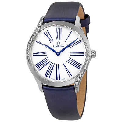 Omega De Ville Diamond White Dial Ladies Watch 428.17.36.60.04.001 (blue, arb21228)