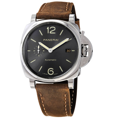 PAM00904 Panerai Luminor Automatic Grey Dial Mens Watch (brown, arb4890)