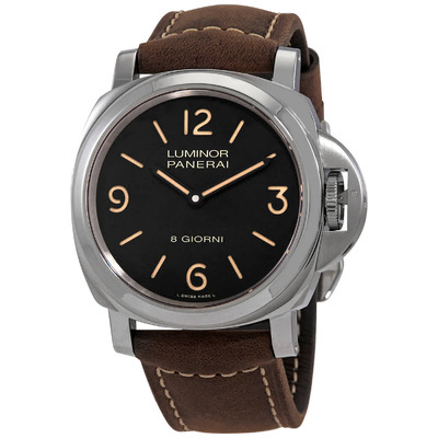 Panerai Luminor Hand Wind Black Dial Mens 44 mm Watch PAM00914 (black, arb4891)