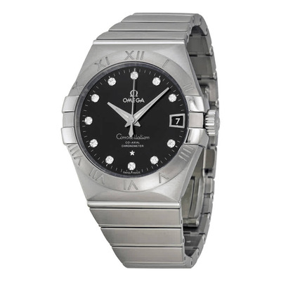 Omega Constellation Automatic Black Dial Stainless Steel Ladies Watch Model 123.10.38.21.51.001 (black, arb6119)