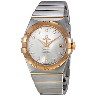 Omega Constellation Chronometer Automatic Silver Dial Watch - 123.20.35.20.52.001 (arb4431)