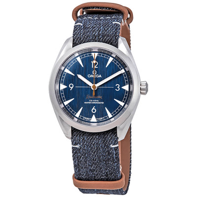 Omega Railmaster Automatic Mens Watch, Blue Jeans Dial (Ref: 220.12.40.20.03.001) (blue, arb5147)