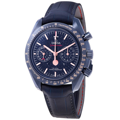 Omega Speedmaster Mens Automatic Chronograph Blue Dial Watch - Model: 304.93.44.52.03.002 (blue, arb3192)