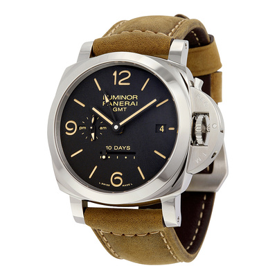 PAM00533 Panerai Luminor 1950 10 Days Gmt Automatic Mens Black Dial Watch (black, arb23128)
