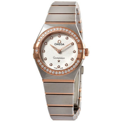 Omega Constellation Manhattan Diamond Silver Dial Ladies Watch (131.25.25.60.52.001) (arb4057)