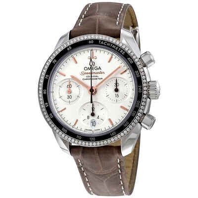Omega Speedmaster Chronograph Automatic Ladies Diamond Watch 324.38.38.50.02 324.38.38.50.02.001 (brown, arb5165)