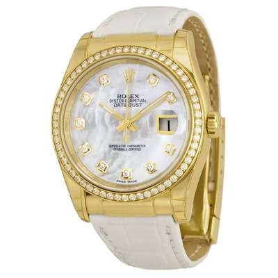 Rolex Oyster Perpetual Datejust 126508, Mother of Pearl Dial, Yellow Gold 116188MDL (arb7242)