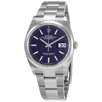 Rolex Datejust 36 Automatic Chronometer Blue Dial Ladies Watch Reference: 126200BLFSO (blue, arb7757)