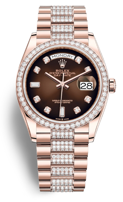 Rolex Day-Date 36 128345CHDDP (brown, arb5762)