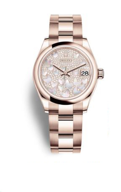 Rolex Datejust 31 Mother of Pearl Diamond Pave Dial Ladies Wristwatch, Model No: 278245PAVEO (arb5890)