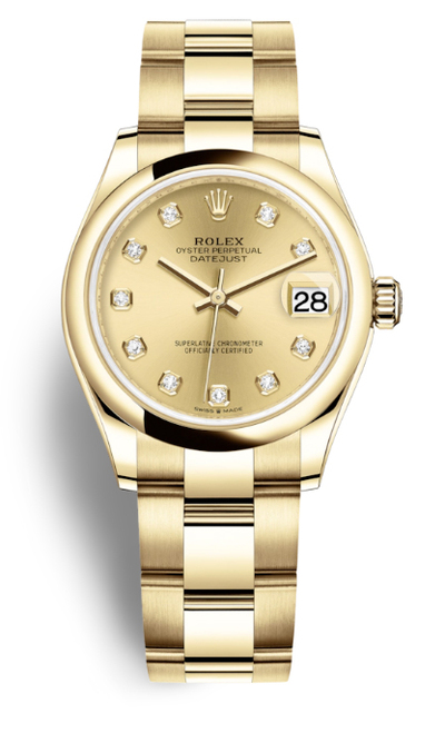 Rolex Datejust 31mm Yellow Gold Champagne Dial Diamond Automatic Ladies Watch Ref. 278248CDO (beige, arb5896)