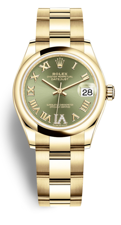Rolex Datejust 31 Olive Green Dial Automatic Ladies' Watch - Article: 278248GNRDO (arb5902)