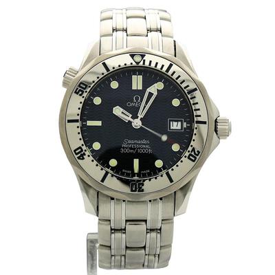 Pre-owned Omega Seamaster 2562.8, Blue Dial Mens Watch (blue, arb3789)
