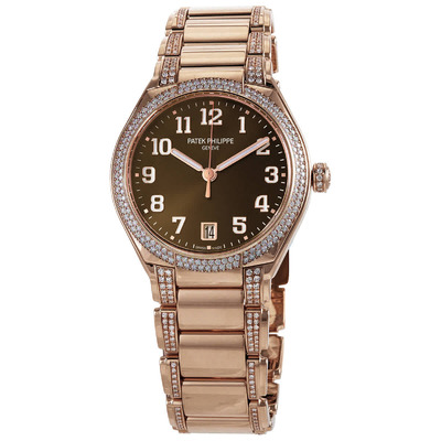 7300-1201R-010 Patek Philippe Twenty4 Automatic Diamond Brown Dial Watch (brown, arb5498)