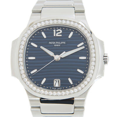 Patek Philippe Nautilus Automatic Blue Opaline Dial Diamond - Model 7118-1200A-001 (blue, arb5472)