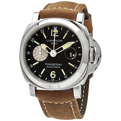 PAM01088 Panerai Luminor GMT Automatic Chronometer Black Dial Men's Watch (black, arb4346)