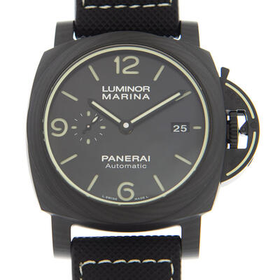 Panerai Luminor Marina TuttoGrigio Automatic Black Dial Mens Watch PAM01118 (black, arb4356)