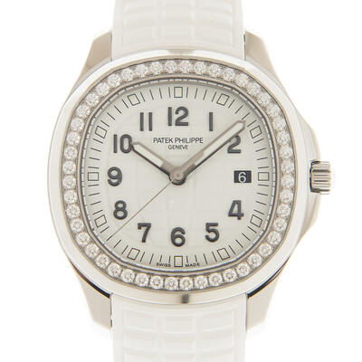 Patek Philippe Aquanaut Luce 5267-200A-010 Diamond White Dial Ladies Watch (blue, arb4932)