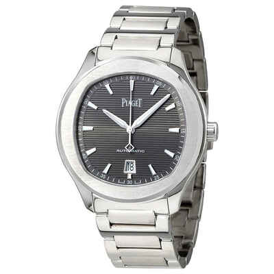 Piaget Polo S Automatic Mens Watch Grey Guilloche Dial g0a41003 (arb6250)