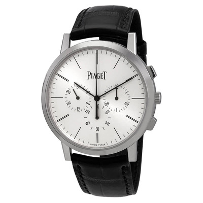 Piaget Altiplano Chronograph Hand Wind Sunburst Dial Mens Watch G0A41035 (black, arb6251)