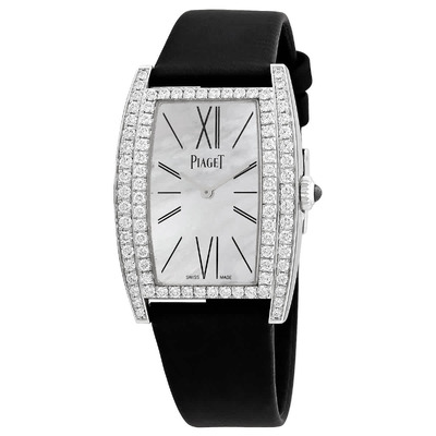 Piaget Limelight Hand Wind Diamond Mother of Pearl Dial Tonneau Ladies Watch G0A41198 (black, arb6253)
