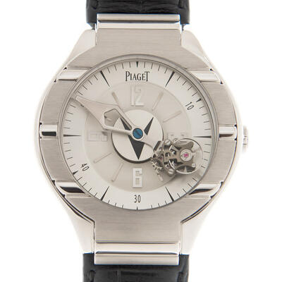 Piaget Polo Tourbillon Hand Wind Silver Dial Mens Watch G0A31123 (black, arb4372)