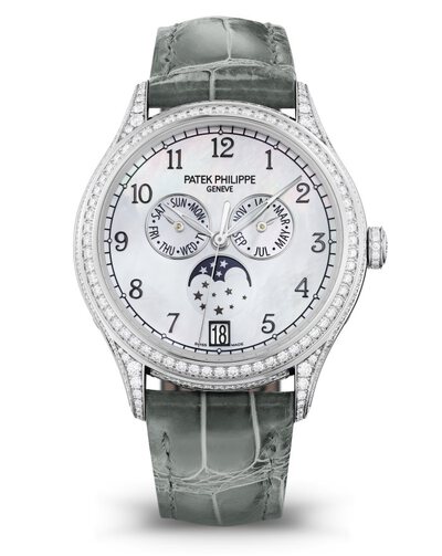 Patek Philippe 4948G-010 Grand Complications Automatic Diamond White Dial Watch (arb4015)