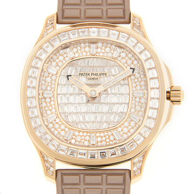 5062-450R-001 Patek Philippe Aquanaut Luce Haute Joaillerie Diamond Silver Dial Unisex Watch (blue, arb4027)