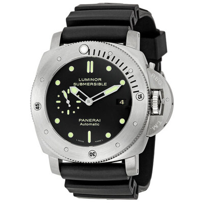 Pre-owned Panerai Luminor 1950 Mens Watch pam00305 (black, arb5938)