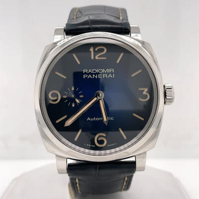 Pre-owned Panerai Radiomir Automatic Blue Dial Mens Watch PAM00933 (blue, arb5940)
