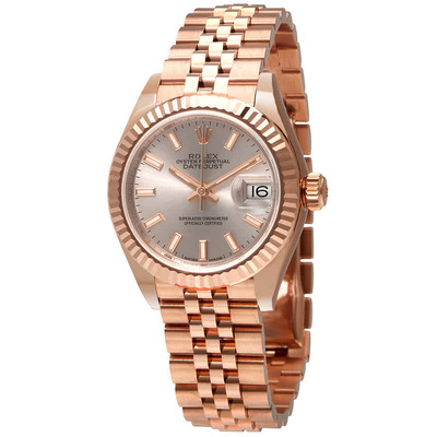 Rolex Lady Datejust 28mm Sundust Dial Pink Gold Automatic Watch Ref. 279175SNSJ (blue, arb6710)