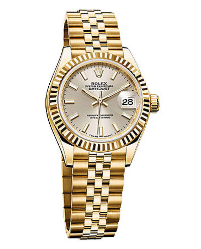 Rolex Lady Datejust 279178SSJ - Yellow Gold, Silver Dial, Jubilee Bracelet (arb6721)