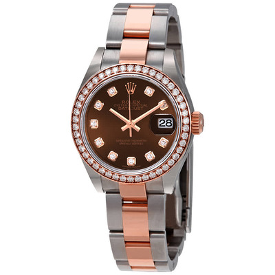 Rolex Lady Datejust 279381chdo - Chocolate Diamond Dial Ladies Steel & Yellow Gold Watch (brown, arb6724)