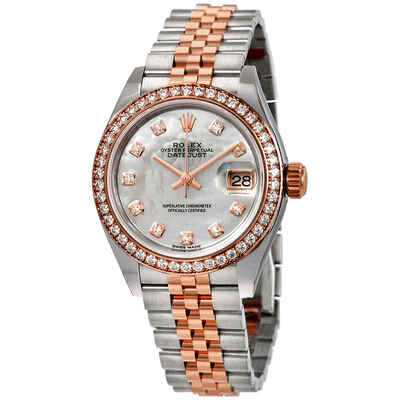 Rolex Lady Datejust Pearl Gold Watch Model 279381mdj (arb25327)