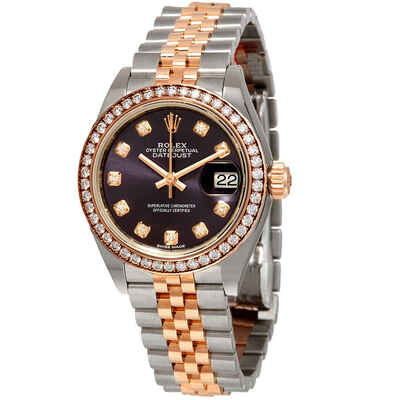 Rolex Lady Datejust 279381PUDJ, Purple Dial with Diamond Hour Markers (arb6732)