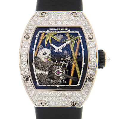 Richard Mille RM26-01 Diamond Tourbillon Panda Mens Watch (black, arb4689)