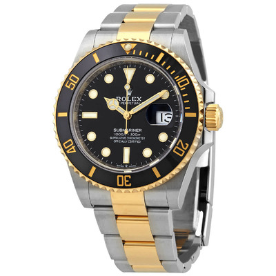 Rolex Submariner Black Dial with Yellow Gold Bracelet - M126613LN-0002 (black, arb4566)