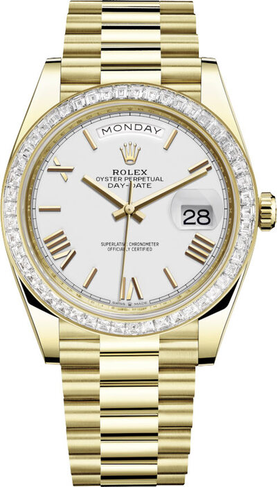 Rolex Day Date 40 President White Dial - Model 228398wrp (arb6645)