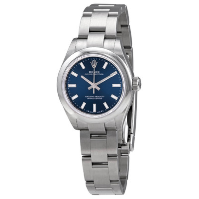 Rolex Oyster Perpetual 28 Automatic Chronometer Blue Dial Ladies Watch Ref. 276200blso (blue, arb6652)